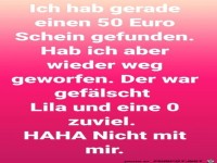 Habe 50 Euro gefunden