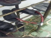 Sicherheit geht vor: Diebstahlschutz fr Sandalen!