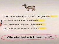 Unternehmer mit Milchgeschmack