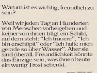 Freundlichkeit: Kein Schild n�tig!