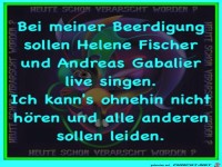 Bei meiner Beerdigung