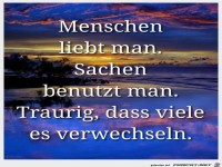 Menschen liebt man
