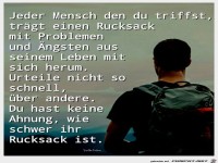 Einen Rucksack