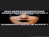 schwarze Lippen