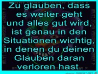 Den glauben daran verloren