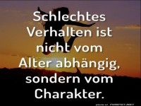 Schlechtes Verhalten