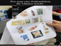 Einkaufszettel f�r M�nner