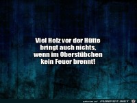 Holz vor der H�tte