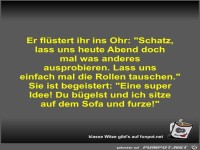 Er flüstert ihr ins Ohr