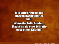 Die Sauce binden