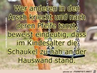 was passiert wenn die schaukel im kindesalter zu nah an der 