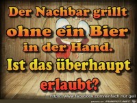 Der Nachbar grillt