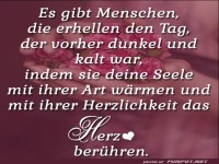 Es gibt Menschen die erhellen den Tag