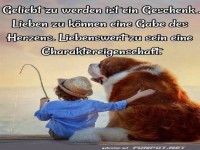Geliebt zu werdenist ein Geschenk