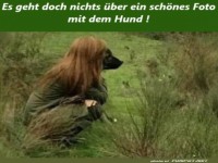 Sch�nes Foto mit dem Hund