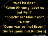 Aufr�umen mit Kindern: Ein lustiger Dialog