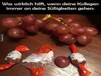 Sigkeiten-Trick mit Trauben