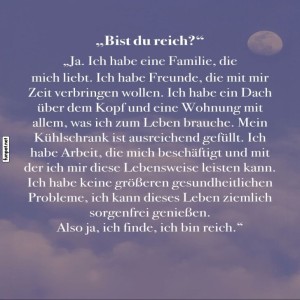 herz-Bild: "Bist du reich?" - Ein neues Verständnis