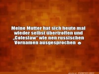 Humorvoller Versprecher von Coleslaw