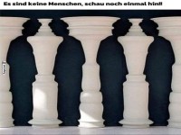 S�ulen oder Menschen? Optische T�uschung deluxe!
