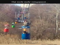 Wenn der Skilift zum Sitzplatz wird