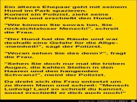 ein �lteres Ehepaar geht mit seinem Hund..........