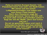 Peter zu seinem Kumpel Daniel