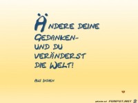 aendere deine gedanken