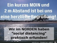 Die Norder haben social distancing erfunden