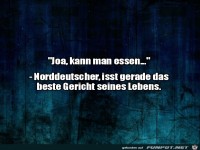 Norddeutscher Gefühlsausbruch