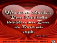 Wenn ein Mensch deine Seele ber�hrt