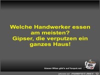 Welche Handwerker essen am meisten?