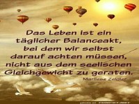 Das Leben ist ein t�glicher Balancakt