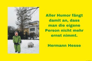 herz-Bild: Aller Humor fängt damit an