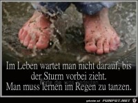 Im Leben wartet man nicht darauf...