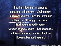 Bin raus aus dem Alter