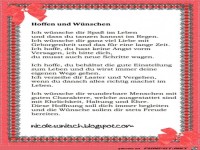 Gedicht - Hoffen und Wünschen