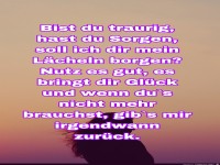 bist du traurig