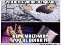 Wenn die Arbeit hart wird