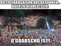 Die Freibadsaison ist erffnet