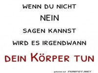 Wenn du nicht nein sagen kannst