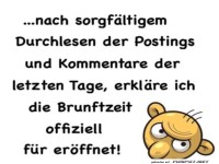 Lustige Erkl�rung der Brunftzeit