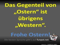 Ostern vs Western: Lustiger Spruch