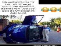 Lustiger Autounfall mit unerwarteten Details