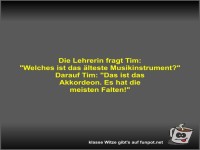 Die Lehrerin fragt Tim