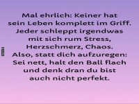 Perfektion gibt's nur im M�rchen!