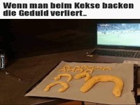 Wenn Kekse Fu�ball schauen