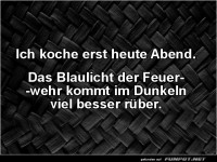 Kochen mit Blaulichtflair