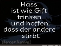 Hass ist wie Gift