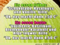 Eis essen früher und heute